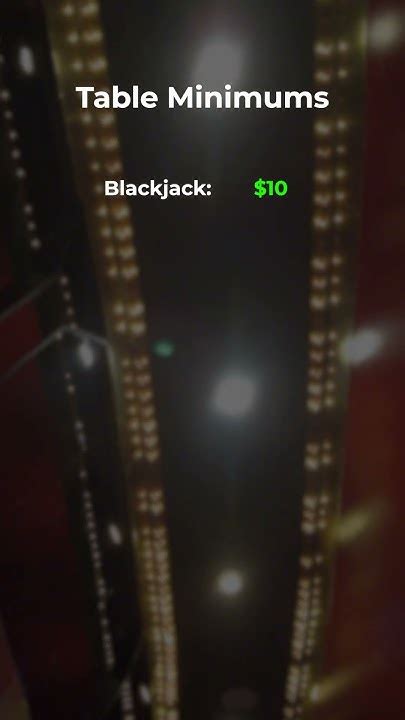 las vegas table minimums by casino